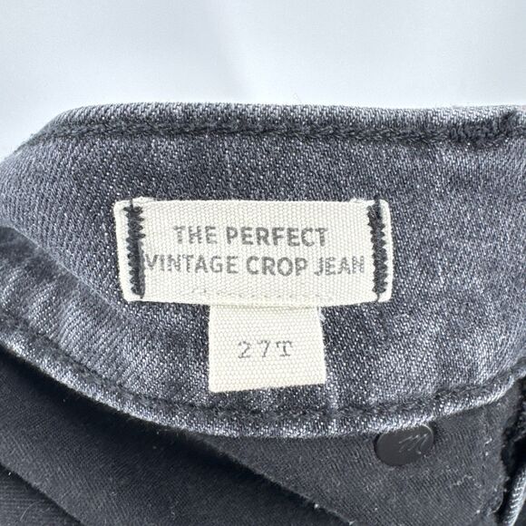 MADEWELL Gray Perfect Vintage Crop Jeans Size 27T 27 Tall Long - Picture 9 of 10